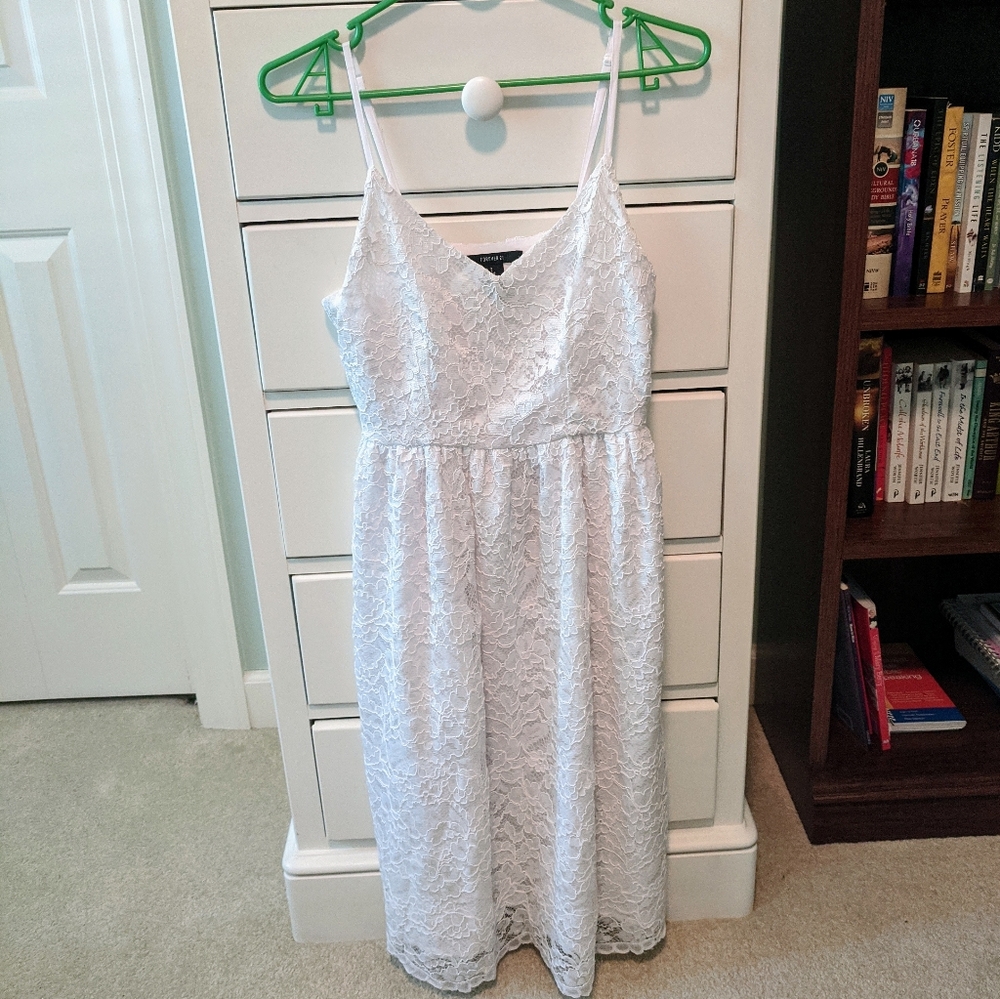 Forever21 white lace dress
